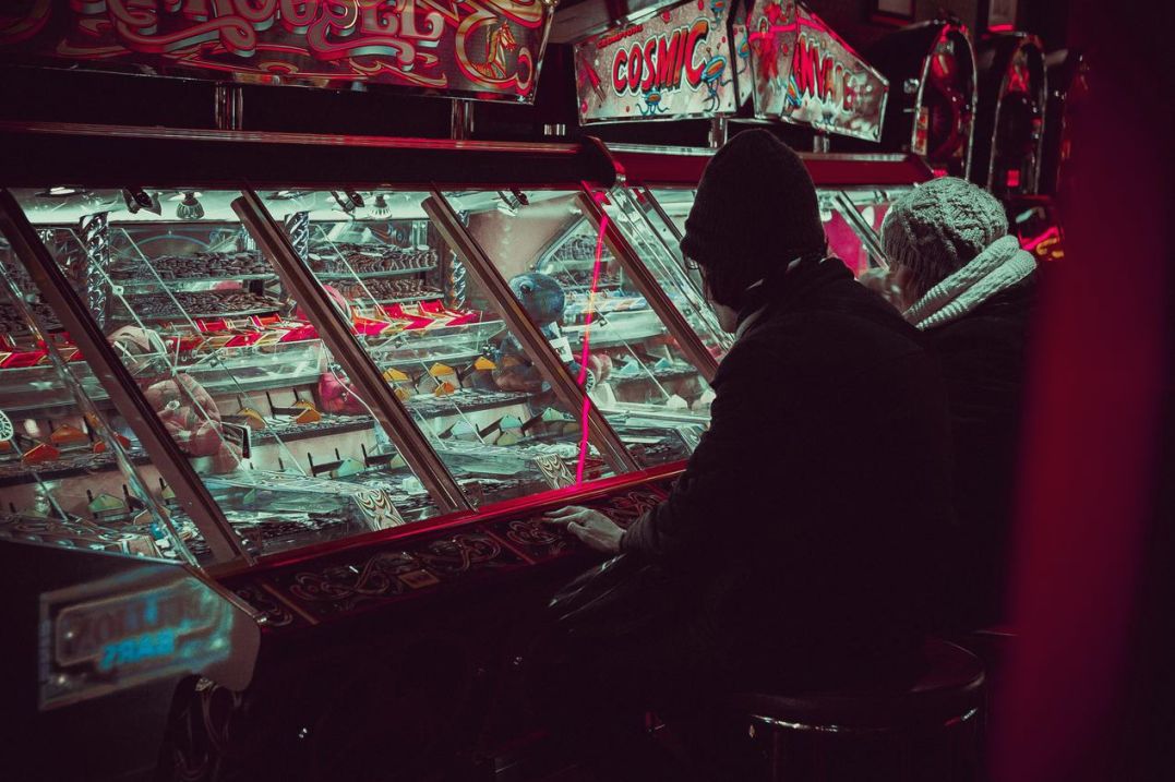 Slot machine closeup
